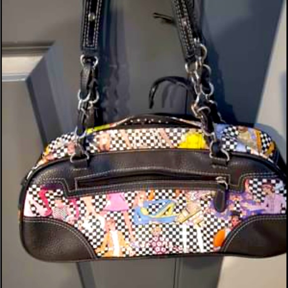Sydney Love Handbag Top Zip Black Multi Color - Picture 1 of 6